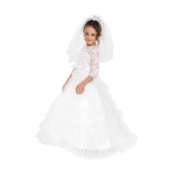 Dress Up America Bride Costume – Dreamy Bridal Dress With Wedding Veil For Girls