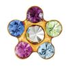 Studex Sensitive Gold Plated Daisy "Rainbow"