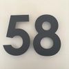 Graphite Grey Matt, Floating Finish, House Numbers - Century Gothic - 10 cm