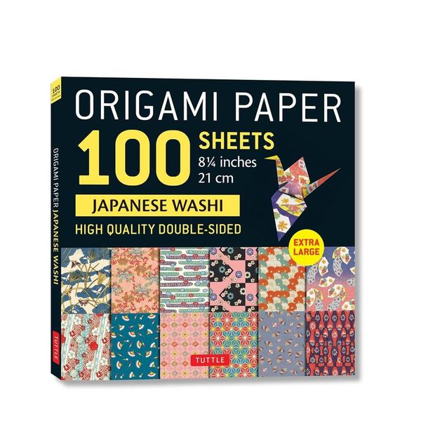 【预订】折纸100张日本和纸 8 1/4 英寸（21 厘米） Origami Paper 100 sheets Japanese Washi 8 1/4" 英文原版手工制作 善本图书