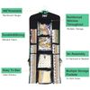 SumDirect Black Double Sided Hanging Gift Wrap Organizer, Wrapping Paper Gift Bag Storage
