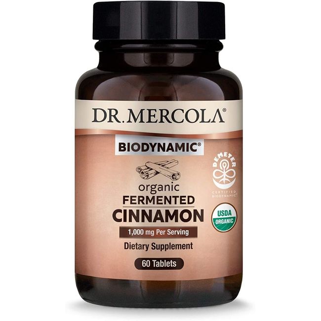 Dr. Mercola Biodynamic Organic Fermented Cinnamon 30 Servings (60 Tablets)