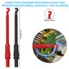 8Pcs Multimeter Automotive Test Probe Lead Kit 4mm Piercing Wire Clip Tool