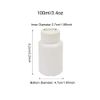 12Pcs 100ml Empty Plastic Round Bottles with Lids Storage Containers Dispenser Holder Organizer
