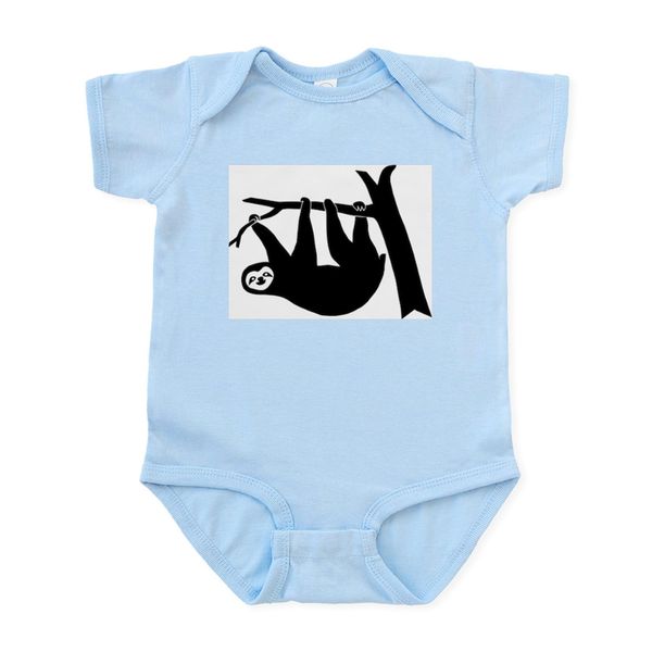 CafePress Sloth Lazy Cute Animal Freeclimber Climbing Infant Infant Bodysuit Baby Romper