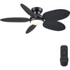 Ceiling Fans with Lights and Remote/App Control, 45 Inch Low Profile Tropical Ce