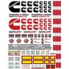 New Cummins Scale Decals for 1:12/1:14/16 RC with Extras