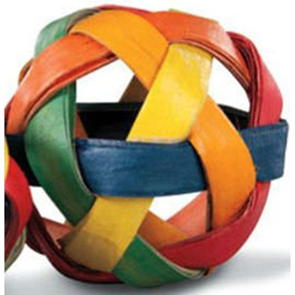 Bonka Bird Toys 03350 Woven 2" Ball, Parrot, Foot Talon Chew Forage Cage Toy, Amazon, African Grey, Pionus, and Similar