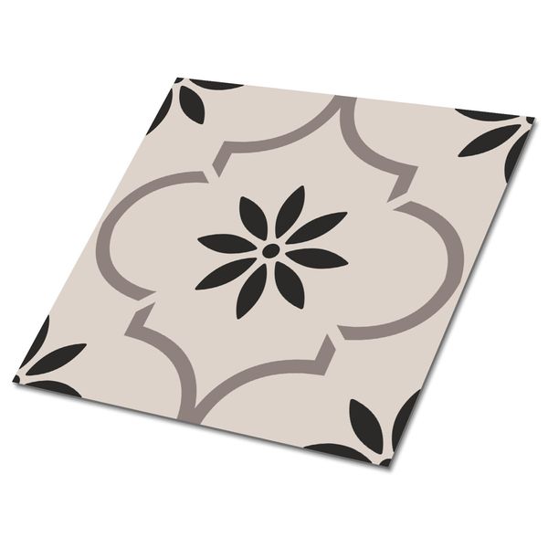 Peel and StickTiles Set Kitchen Stickers Self-Adhesive Arabian Flower Pattern