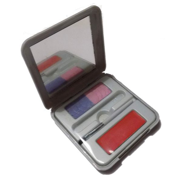 Outdoor Girl Luxury Handbag Kit Eye Lipstick Palette 01 Blonde Purple Pink Eye Shadow Lip Brush