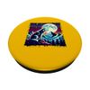 Retro Wolf Mountain Moon PopSockets Swappable PopGrip