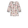 Simplicity Misses' Top Sewing Pattern Kit, Code S9469, Sizes 6-8-10-12-14, Multicolor