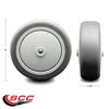 SCC - 5" Thermoplastic Rubber Wheel Only - 3/8" Bore - 300 lbs Capacity