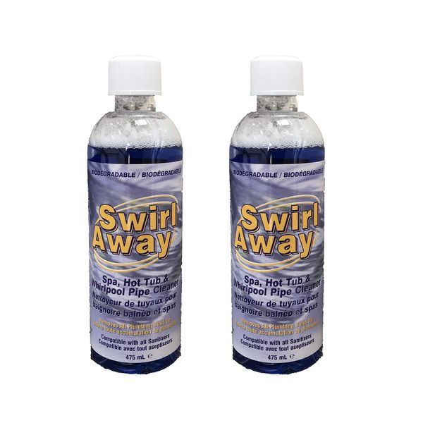 Happy Hot Tubs Swirl Away Pipe Cleaner Aquagarde Hot Tub Spa Tubs Spas (2 x 475ml)