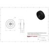 Service Caster Brand Replacement Wheel for Grainger Wheel 1ULT3