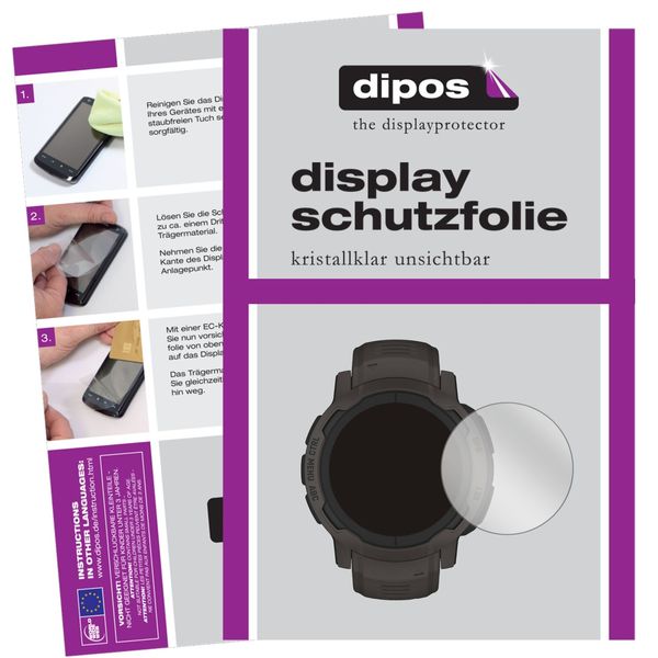 Screen Protector for Garmin Instinct 2 (40mm) Protection Crystal Clear dipos