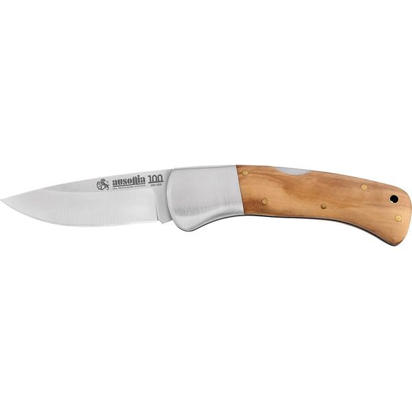 AUSONIA - 26061 JADGMESSER JAGDKOLLEKTIONSMESSER 18,5 CM, EDELSTAHLKLINGE 8 CM, OLIVENBAUMGRIFF