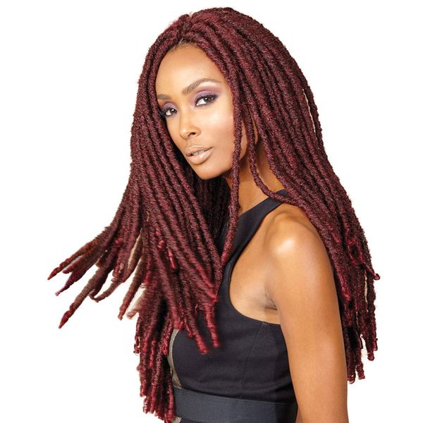 Bobbi Boss Synthetic Hair Crochet Braids Bomba Dreadlocks Faux Locs Soul (2-Pack, 99J)