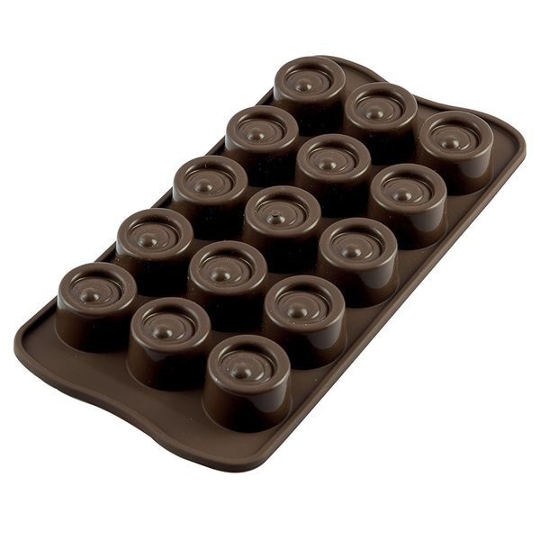 Silikomart 195246 Chocolate Moulding Tray for 12 Chocolates