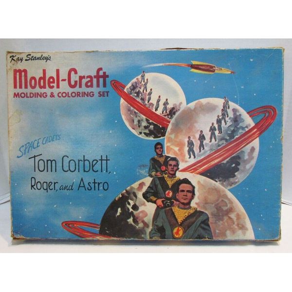 TOM CORBETT SPACE CADET 1950's MODEL-CRAFT MOLDING AND COLORING SET no. 53 AS-IS