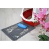 Crumpy Krümelbürste Tischroller Handstaubsauger für Auto Caravan Zuhause (Blau)