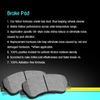 AutoDN Front Metallic Brake Pads 1 Set Compatible With 1986 Supra
