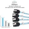 NFHK Internal SAS 4 Sata Host 4 SATA 7 Pin Target Hard Disk 6Gbps Data Cable 50cm