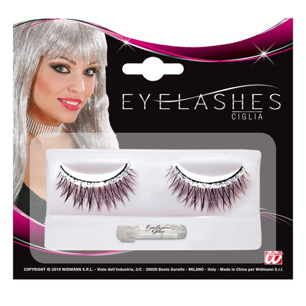 Eyelashes Glitter Diamond Accessory for 70s Fancy Dress