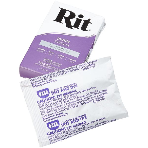 Rit Dye Rit Concentrated Powder Dye, Purple, 31.9g
