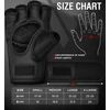 RDX Professional MMA Gloves Fighting Sports Punch Bag, Sparring Training, Grappling Gloves, Free Fight, Sand Sack, Maya Hide Leather Punching Gloves, Reusable, black, m
