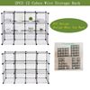 2X 12 Cubes Storage Rack Kitchen Shelving Metal Wire Shelf Storage Organizer