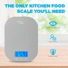Smart Weigh Small Gray Food Scales for Kitchen