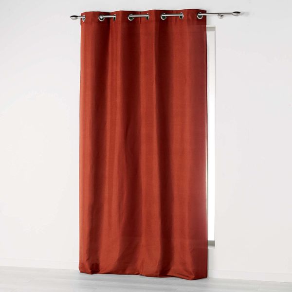 Douceur d'Intérieur Eyelet Curtains Orange 140 x 280 cm