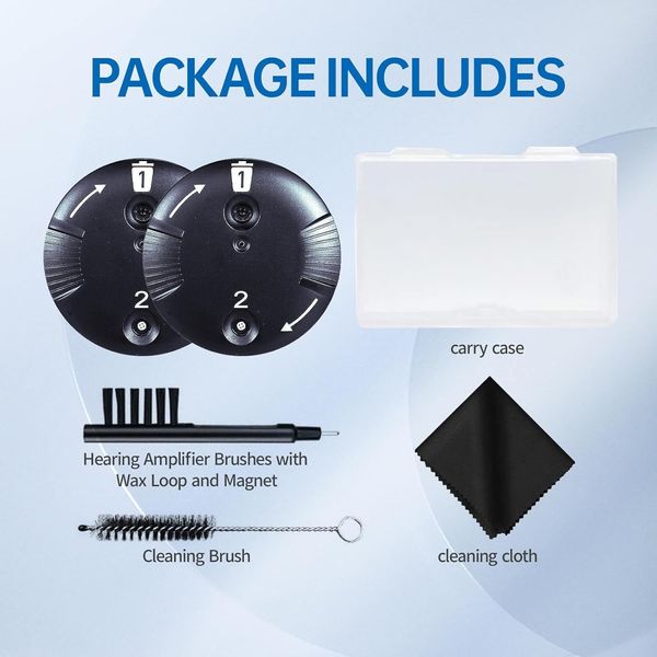 2Pk Disk Wax Guards For Phonak Unitron RIC RITE Hearing Aids Cleaning Kit 16 Pcs