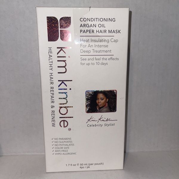 Deep Conditioning Argan Oil Paper Hair Mask - Kim Kimble’s 4pk - Layered Cap New