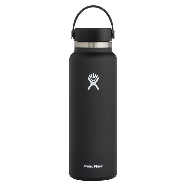 Hydro Flask Hydration Wide Mouth 40oz Water Bottle (Black)