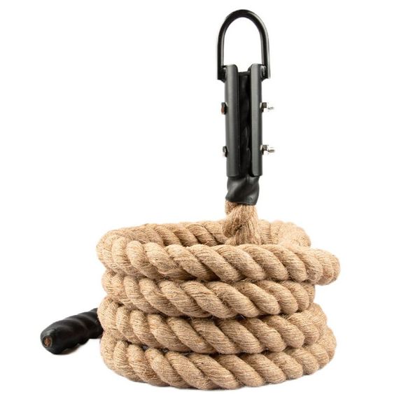 Crossfit Strength Rope Workout Muscle Rope Climbing, Climbing Rope 38mm 20m with Climbing Hook