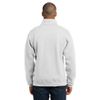 Jerzees Men's NuBlend Quarter Zip Cadet Collar Sweatshirt_Medium_Ash