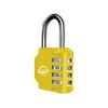 SISAV 4 Digit Combination Lock,Gym Padlock,Outdoor Combination Padlock,Suitable for School Lockers,Tool Boxes,Fences,Gate(Yellow 1Pack)