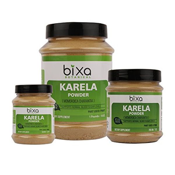 bixa BOTANICAL Bitter Melon Powder (Momordica Charantia/Karela Fruit Powder) - 200g / 7 Oz | Herbal Supplement for Skin and Stomach