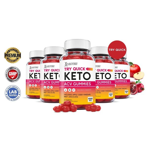 Try Quick Keto ACV Gummies 1000MG Apple Cider Vinegar 300 Gummys