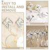 4pcs Wall Mounted Hooks Bedroom Hooks Hanger Hat Hooks Clothing Towels Hooks