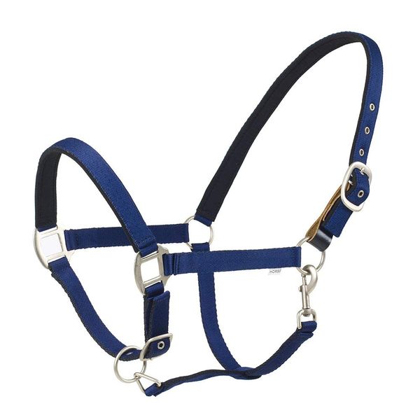 Centaur Solid Cushion Padded Breakaway Halter (Navy, Oversize)