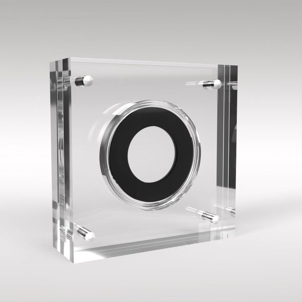 Sovereign Coin Acrylic Coin Display Case Holder (Black)