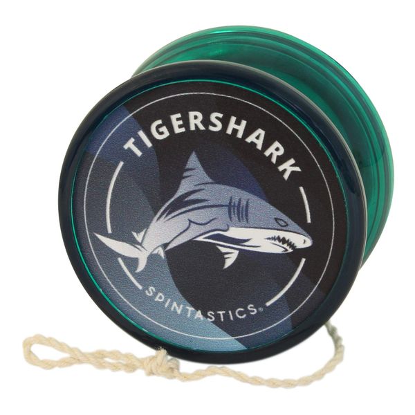 Spintastics Tigershark, Ball-Bearing, Wing Shape, Designed by World Yo-Yo Champion, Green