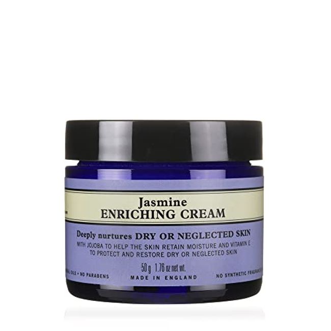 Neal’s Yard Remedies | Jasmine Enriching Cream | Natural Face Moisturiser for Dry Skin with Jojoba Oil and Vitamin E | Vegan Moisturiser | 50g