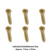 6 x 'Make-Up Brush' MDF Craft Embellishments (EB00013470)