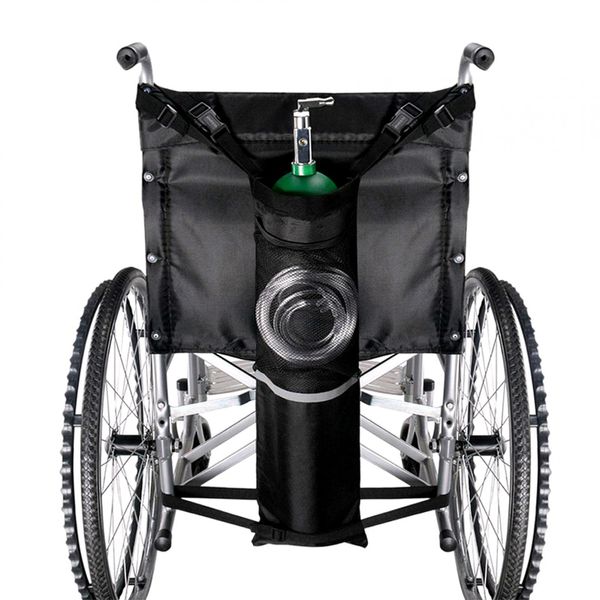 Jiakalamo Oxygen Cylinder Bag for Wheelchairs,Portable Oxygen Tank Holder with Adjustable Straps,Fits Any Wheelchair and Most Oxygen Cylinders(Size:75x25cm)