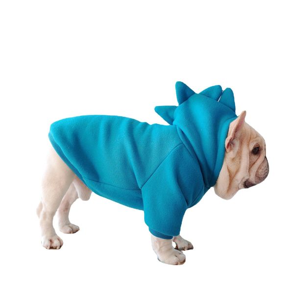 Cozy Canine Fleece Hoodie - Blue / S