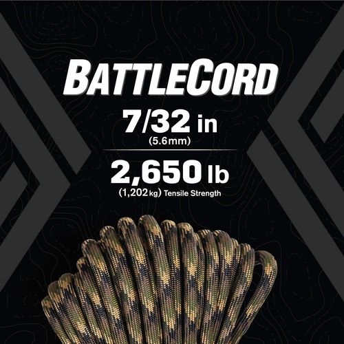 Atwood Rope MFG 5.6MM BattleCord - 2650lb Tensile Strength (Groundwar, 50)
